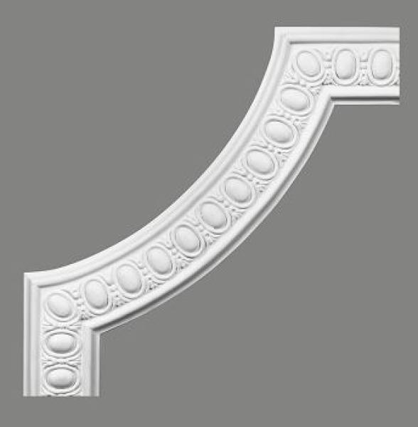 Wand 250-12 PU  41x41cm  Ecke/Viertelkreis passend zur Leiste Wand 250 PU